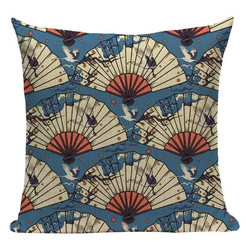 Fan pattern </br> Japanese Cushion Cover