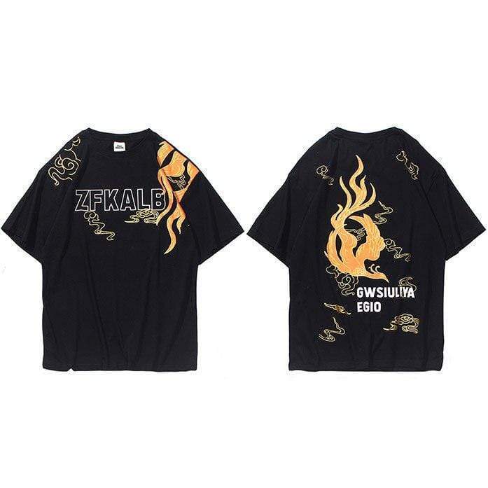 Fire Phenix </br> Japanese T-shirt