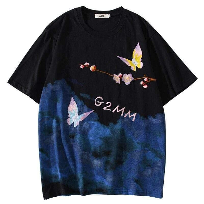 Floral Butterfly </br> Japanese T-Shirt