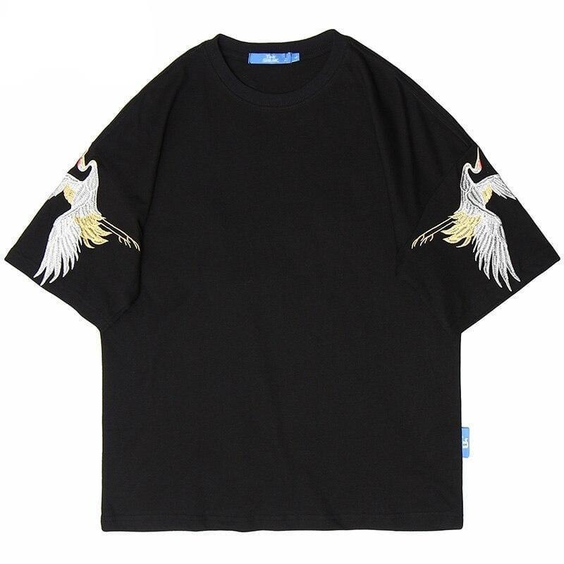 Flying White Crane </br> Japanese T-Shirt