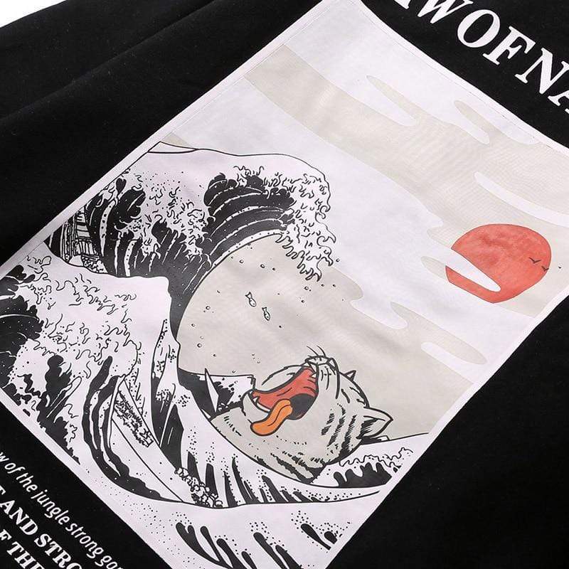 Funny Cat Waves </br> Hoodie