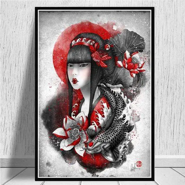 Geisha </br> Japanese Painting