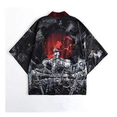 Haori Red Moon Kimono Japanese Women 2020 Print Warrior Cardigan Lovers Kimono Feminino Harajuku Chiffon Cosplay Mujer Blouse Kimono