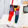 Hip Hip Pants Vintage Color Block Patchwork Corduroy Cargo Harem Pant Streetwear Harajuku Jogger Sweatpant Cotton Trousers 2019