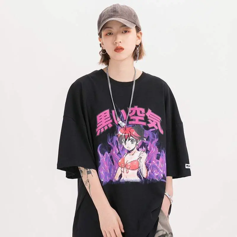 Japanese Anime Girl Japanese T-Shirt | Japanese Temple