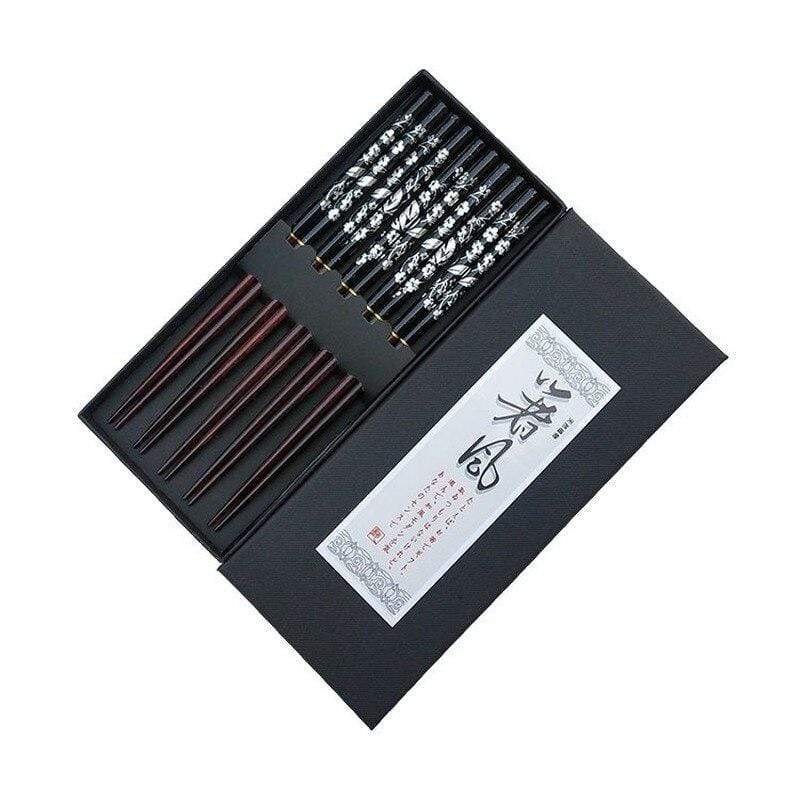 Japanese Black Chopstick Menu