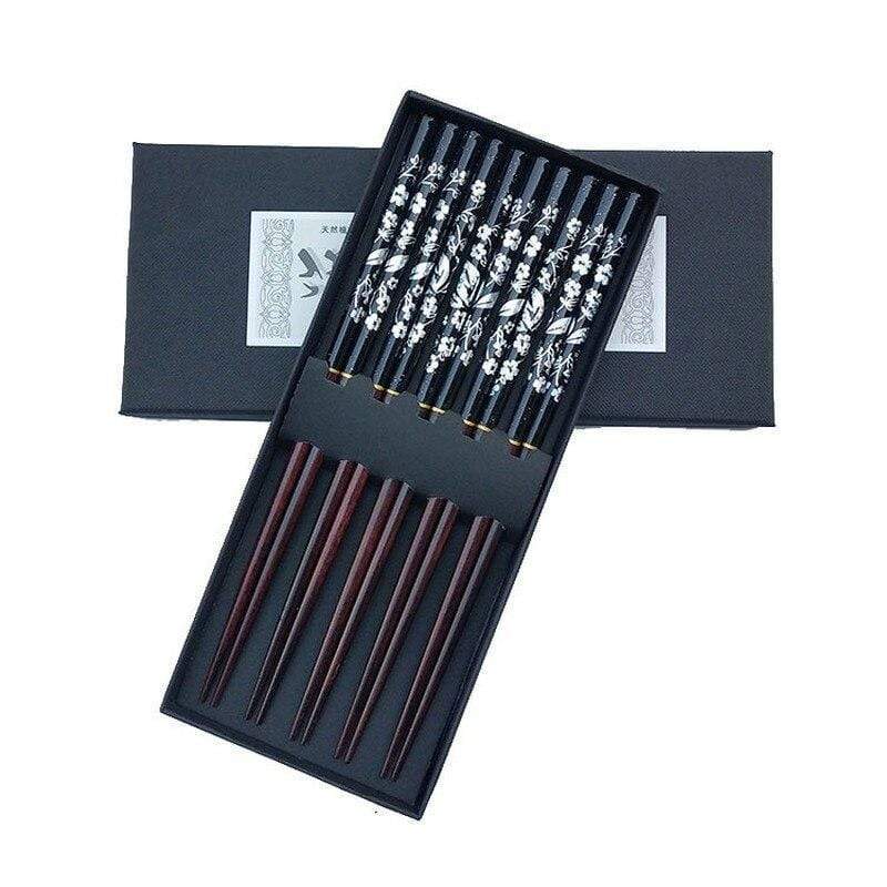 Japanese Black Chopstick Menu