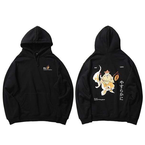 Japanese Cat Drawing  </br> Hoodie