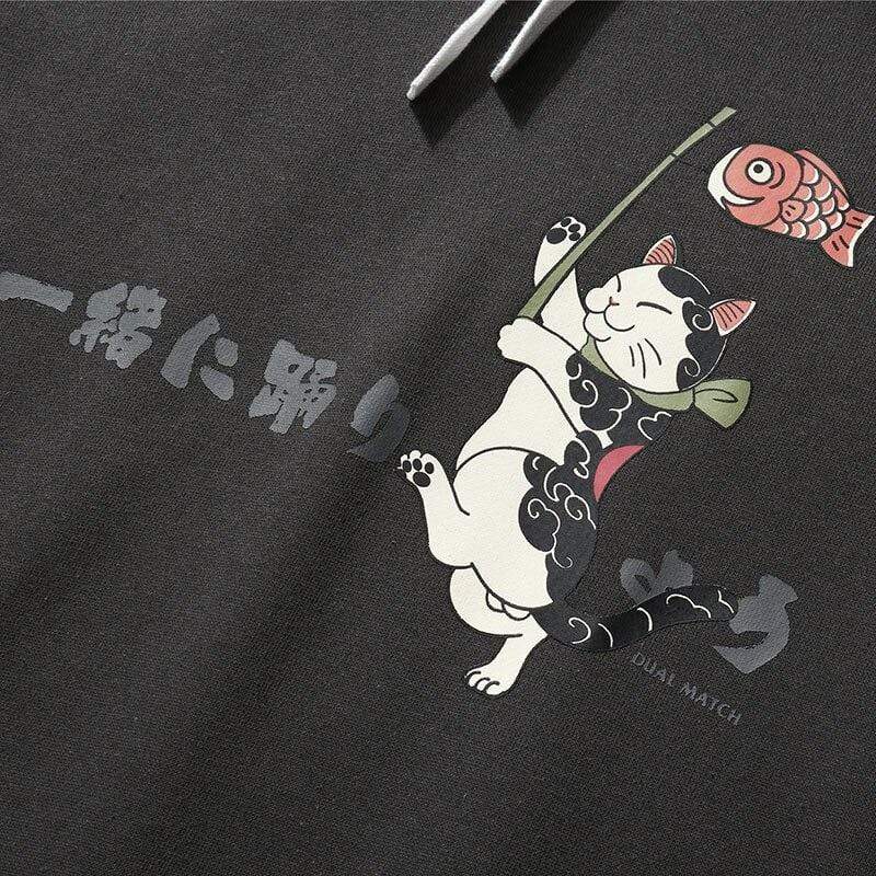 Japanese Cat Fish Hoodie