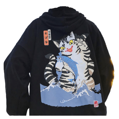 Japanese Cat Hoodie