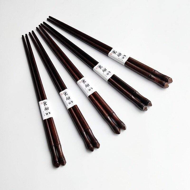 Japanese Chopsticks - 5 Pairs/SET Japanese Natural Wood Chopsticks Minaret Craft Wooden Chopsticks Household Reusable Tableware Sushi Chopsticks Gifts