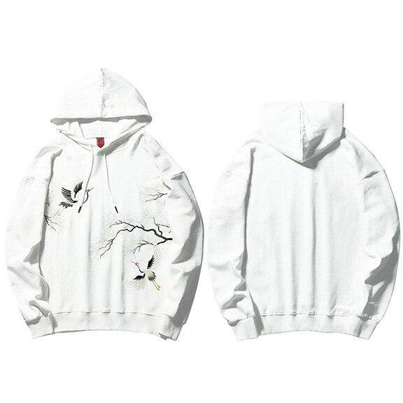 Japanese Crane Drawing  </br> Hoodie