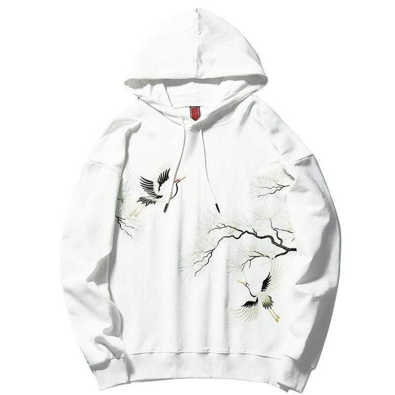 Japanese Crane Drawing  </br> Hoodie