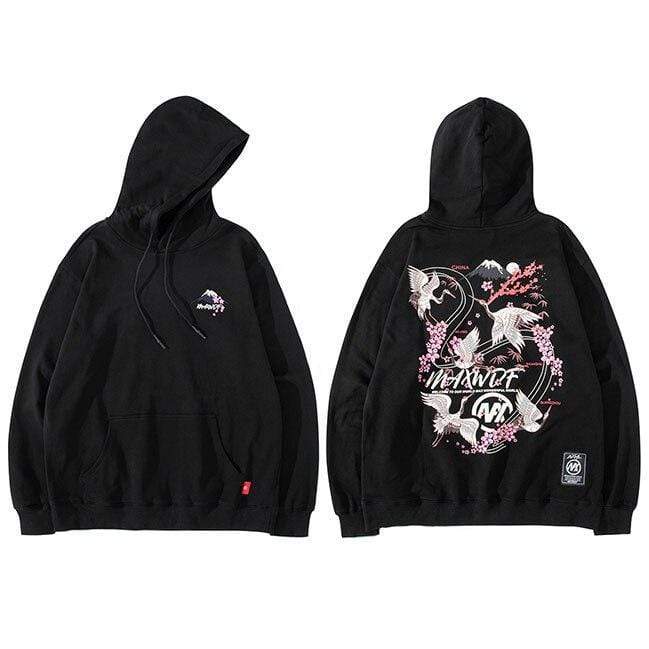 Japanese Crane & Sakura Style  </br> Hoodie