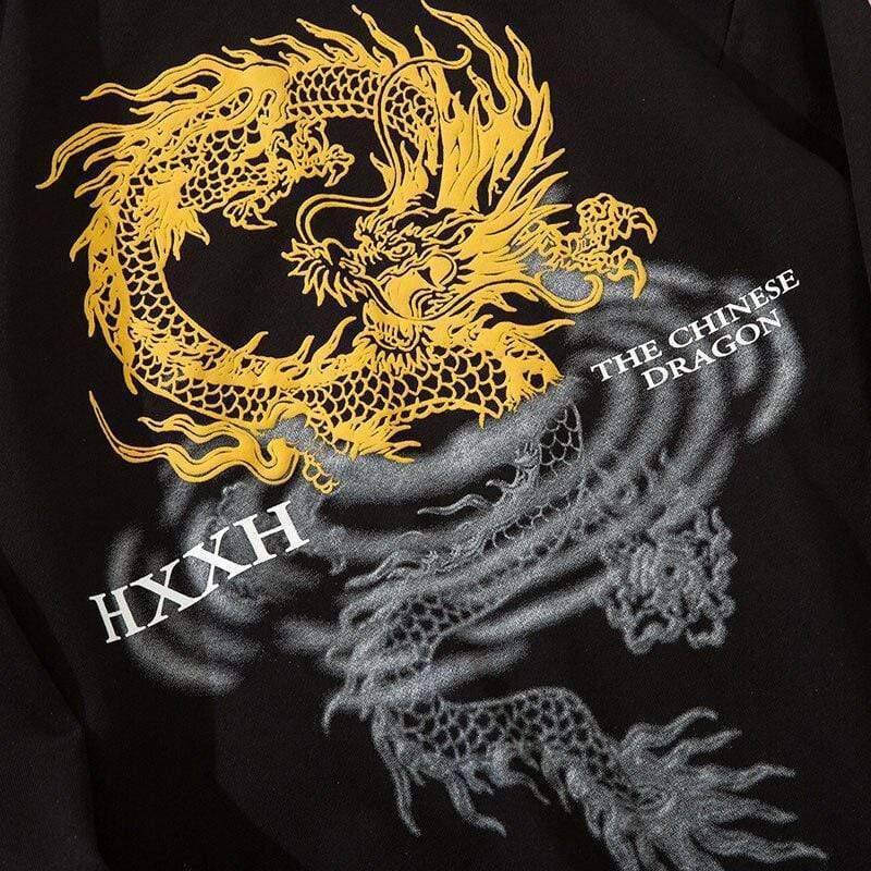 Japanese Dragon fire Streetwear  </br> Hoodie