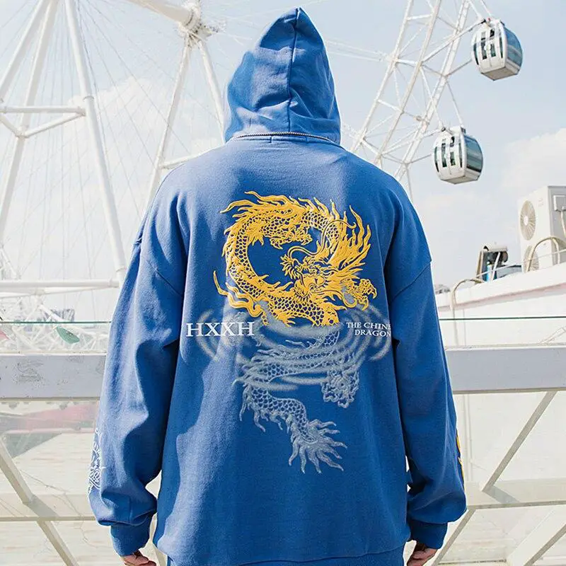 Blue hotsell dragon hoodie