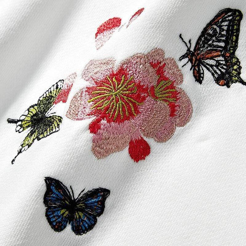 Japanese Embroidered Butterfly  </br> Hoodie