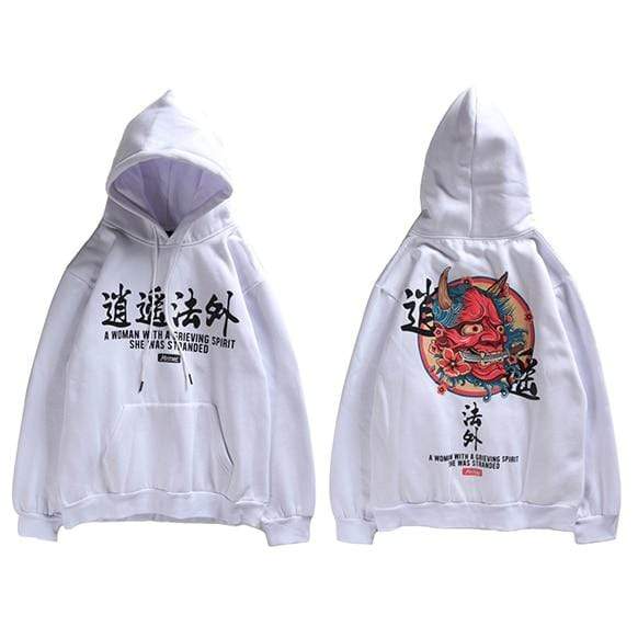 Japanese Embroidered Hannya  </br> Hoodie