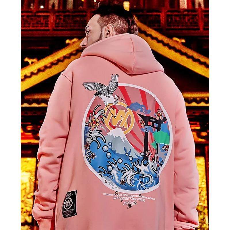 Japanese Embroidered Harajuku  </br> Hoodie