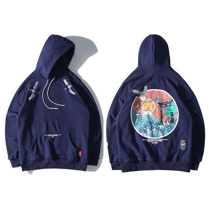 Japanese Embroidered Harajuku  </br> Hoodie