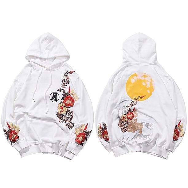 Japanese Embroidered Moon  </br> Hoodie