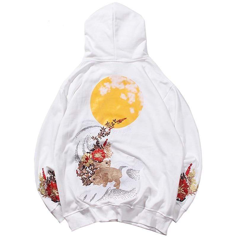 Japanese Embroidered Moon  </br> Hoodie