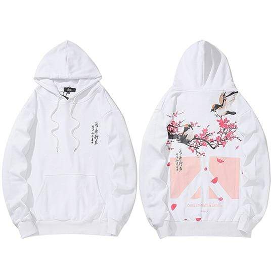 Japanese Embroidered Peace & Love  </br> Hoodie