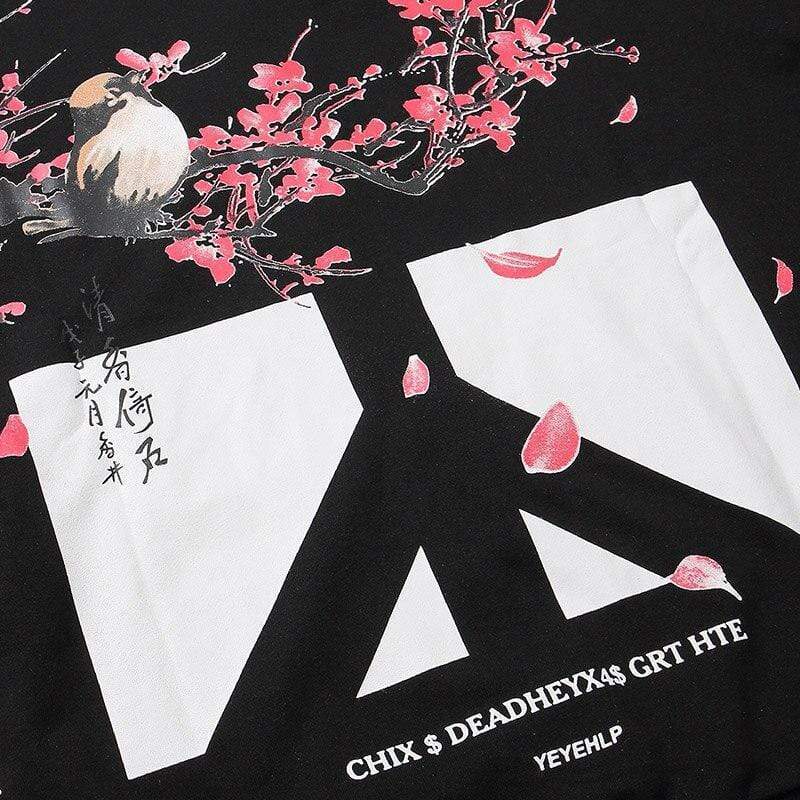 Japanese Embroidered Peace & Love  </br> Hoodie