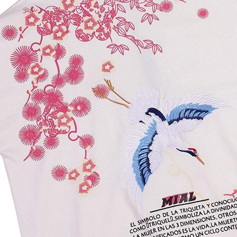 Japanese Embroidered Tsuru  </br> Hoodie