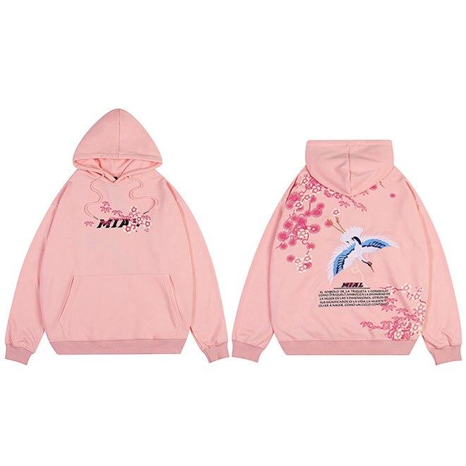 Japanese Embroidered Tsuru  </br> Hoodie