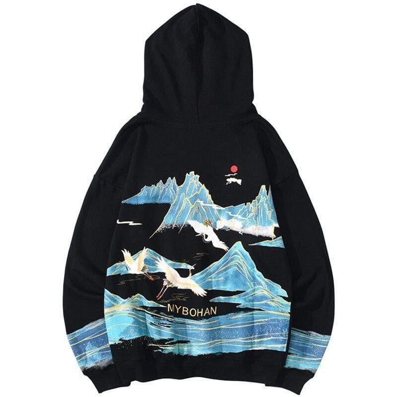 Japanese Fashion Tsuru  </br> Hoodie