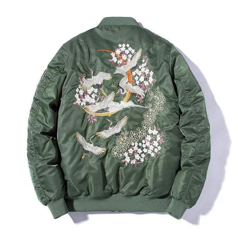 Retro Sukajan Japan Dragon Bomber Jacket - Maker of Jacket