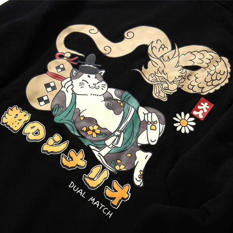Japanese God Cat Hoodie