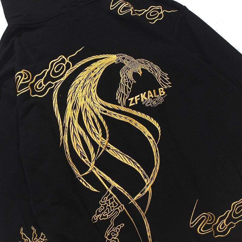 Japanese Gold Crane Style  </br> Hoodie