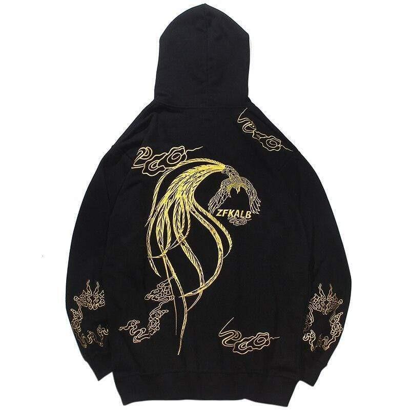 Japanese Gold Crane Style  </br> Hoodie
