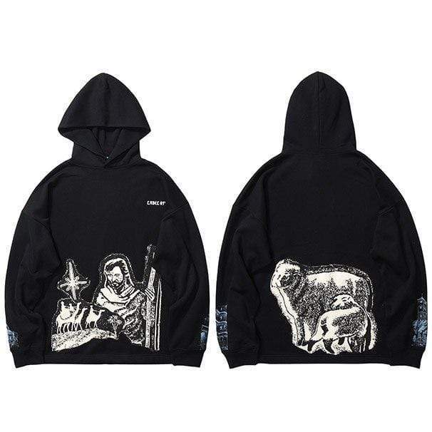 Japanese Harakaju men Hoodie | Japanese Temple