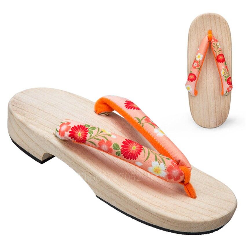 Japanese Orange Sakura </br> Womens Geta