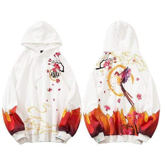 Japanese Red Bird Hoodie