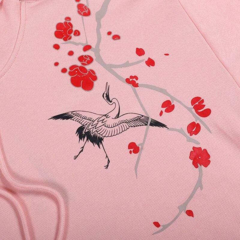 Japanese Red Floral </br> Hoodie