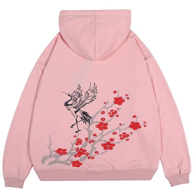 Japanese Red Floral </br> Hoodie