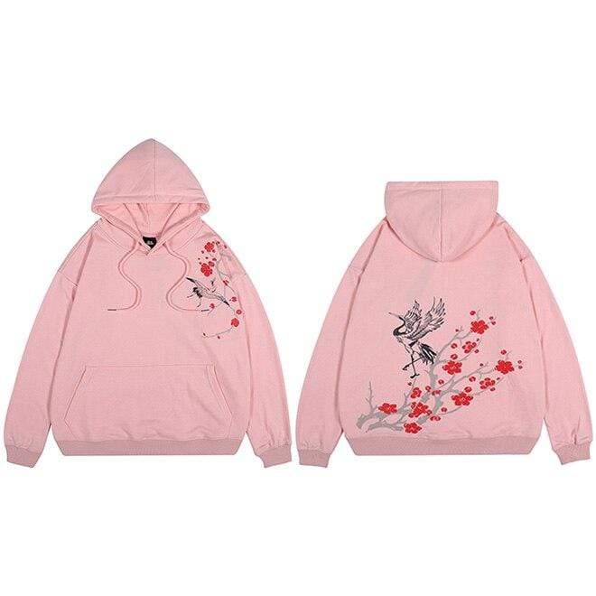 Japanese Red Floral </br> Hoodie