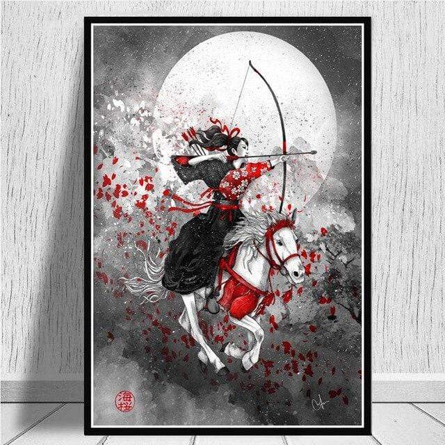 Japanese Rider Painting </br> Japanese Painting