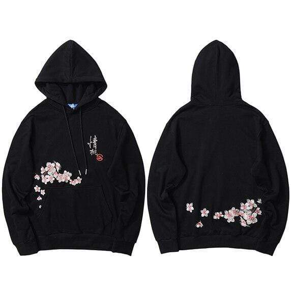 Japanese Sakura Printed  </br> Hoodie