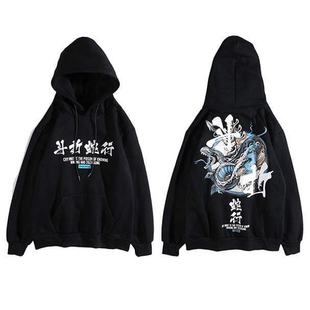 Japanese Snake Streetwear  </br> Hoodie