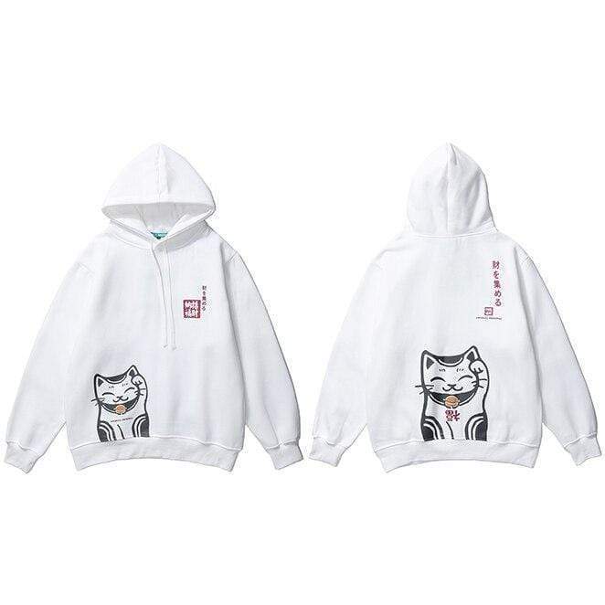 Japanese Style Maneki Neko  </br> Hoodie