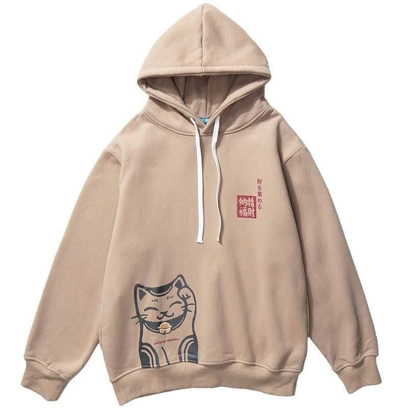 Japanese Style Maneki Neko  </br> Hoodie