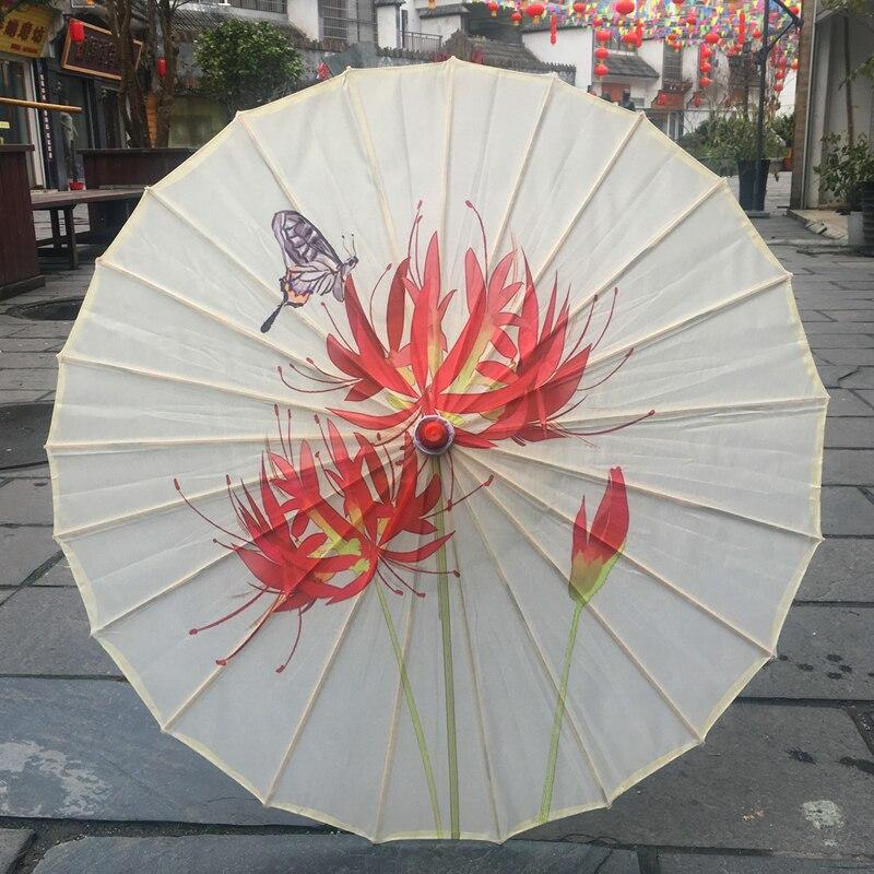 Japanese Umbrella - Silk Women Umbrella Japanese Cherry Blossoms Silk Ancient Dance Umbrella Decorative Umbrella Chinese Style Oil Paper Umbrella