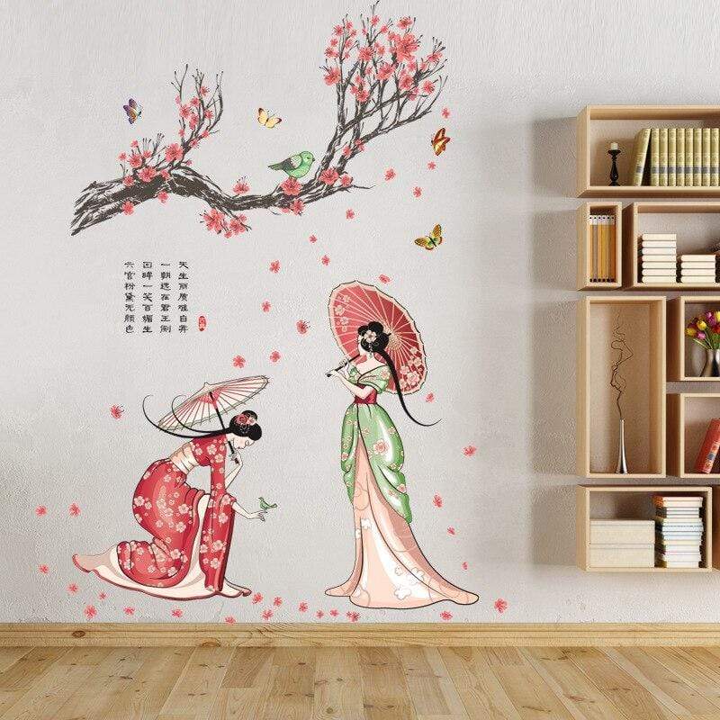 Japanese Wall Decals - Asian Spring