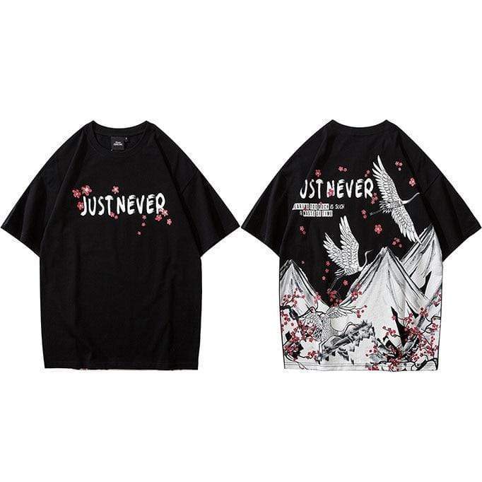 Just Never Crane T-shirt </br> Japanese T-Shirt