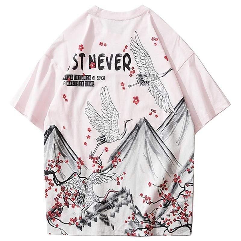 Just Never Crane T-shirt </br> Japanese T-Shirt